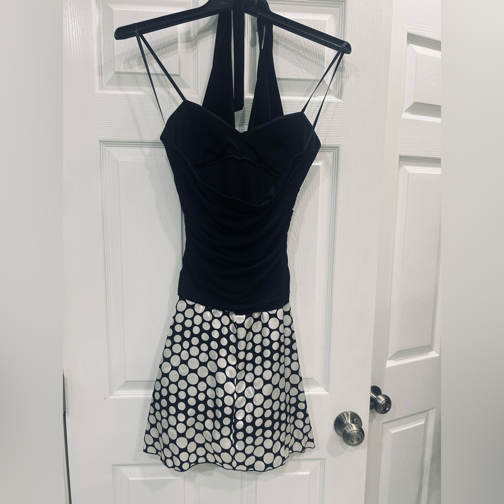 Black and White Polka Dot Dress